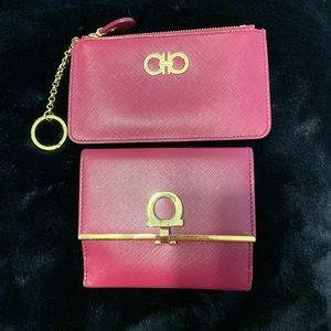Salvatore Ferragamo Keychain ZIP wallet